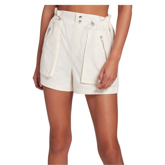 CALIA Women's Woven Paperbag Short Unbleached Size Small NWT - Picture 2 of 12